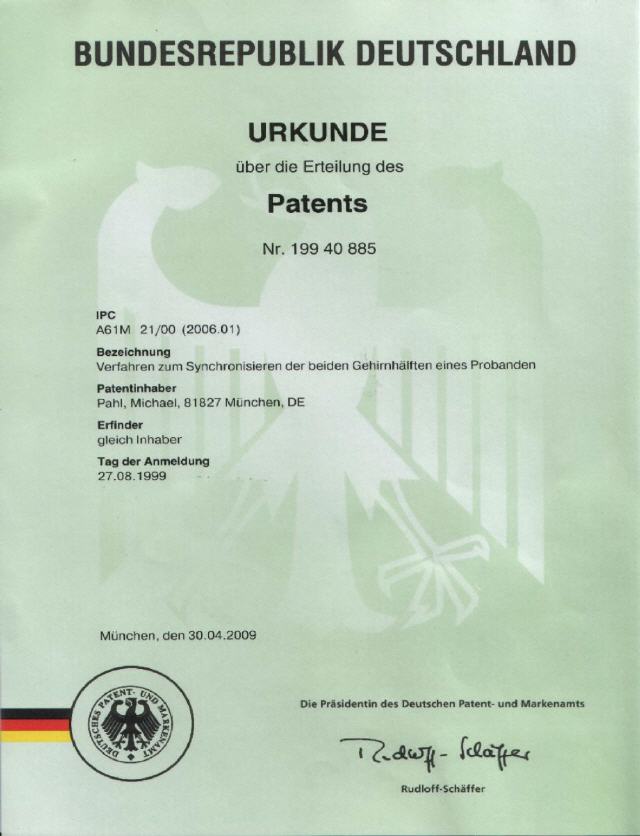 Patentschrift HoloSync3D